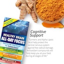 Applied Nutrition Healthy Brain All-Day Focus - 50 Tablets, Pack of 2 - Powerful 3-in-1 Brain Booster with Turmeric Extract - 50 Total Servings 6