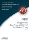 25mg. ABBLO Iron Bisglycinate is Very Gentle on The Stomach, and can be Taken with Food and Calcium Tablets. 3
