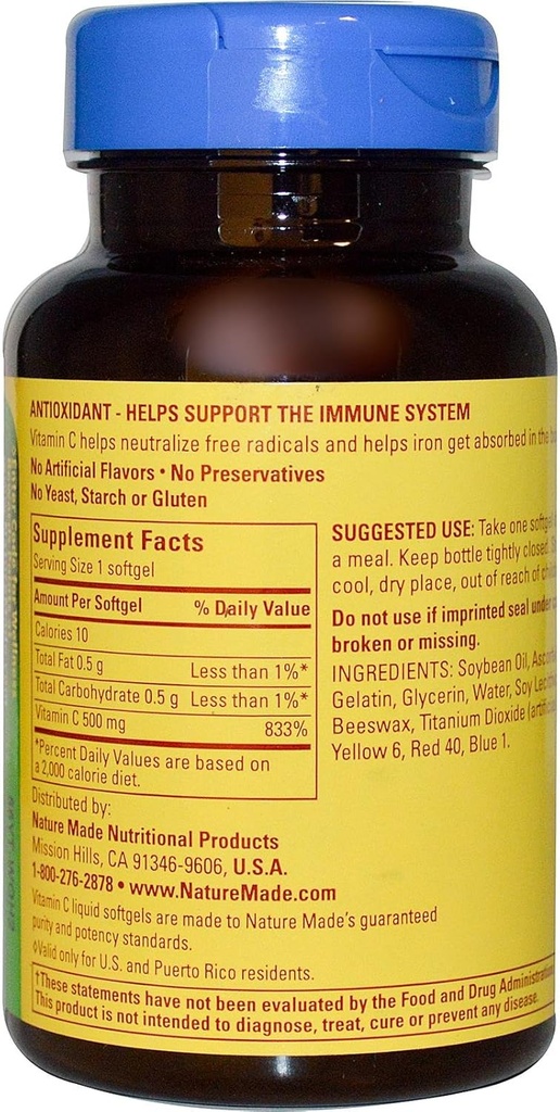 Nature Made Vitamin C 500 Mg Softgels, 60-Count 3