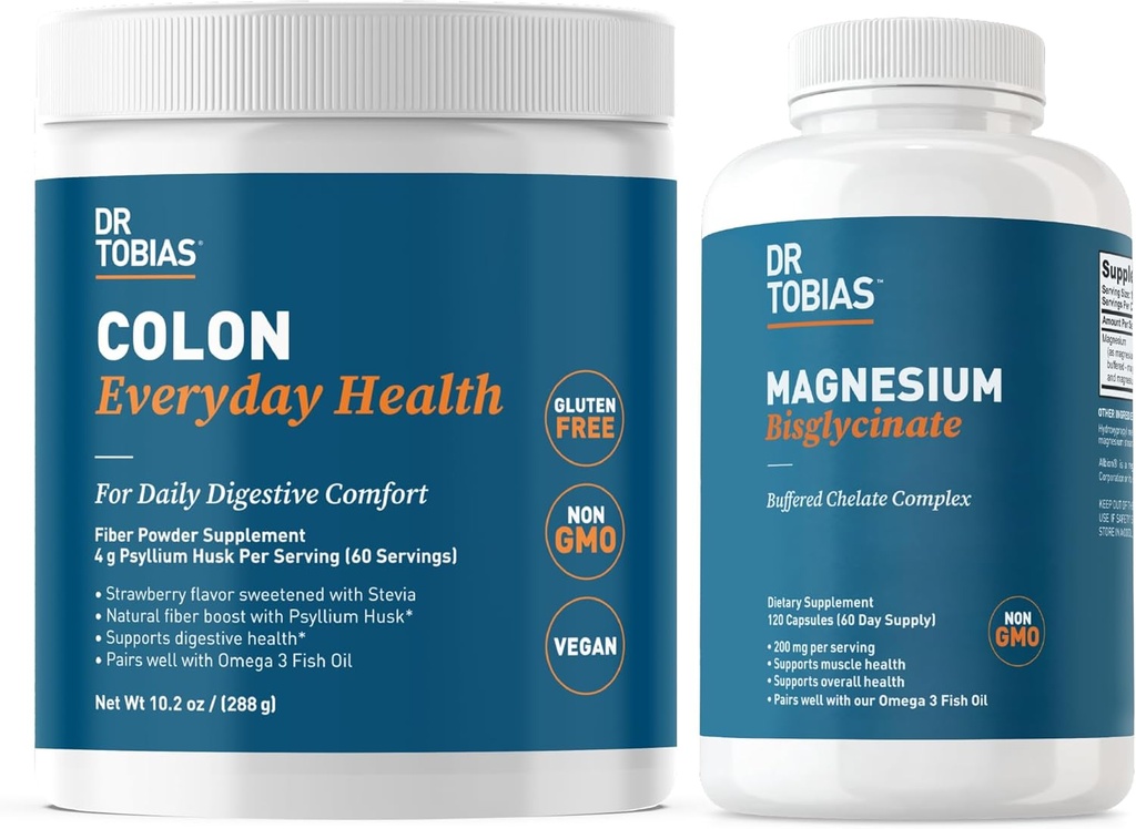 Dr. Tobias Colon Everyday Health & Magnesium Bisglycinate - Digestive Comfort and Support for Muscle & Bone Health, Vegan, Non-GMO 2