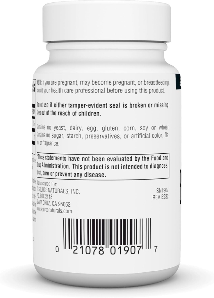 Source Naturals Benfotiamine, Fat Soluable Source of Vitamin B-1, 150 mg - 120 Tablets 3