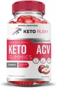 Justified Laboratories (2 Pack Keto Rush Keto ACV Gummies Advanced Formula 1000MG Powder B12 Vegan Non GMO 120 Gummys 5