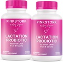 Pink Stork Lactation Probiotic - 30 Billion CFUs Multi Strain Postnatal Probiotics for Breastfeeding Women - Support Breast Milk & Gut Health, Postpartum Essentials, 60 Capsules 2