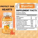 COQ10 Gummies - CoQ10 500mg + Omega-3 EPA/DHA + Magnesium Glycinate + Zinc Citrate, to Support Heart Health, Energy Production, Immune System & Mineral Absorption, 30 Servings 4