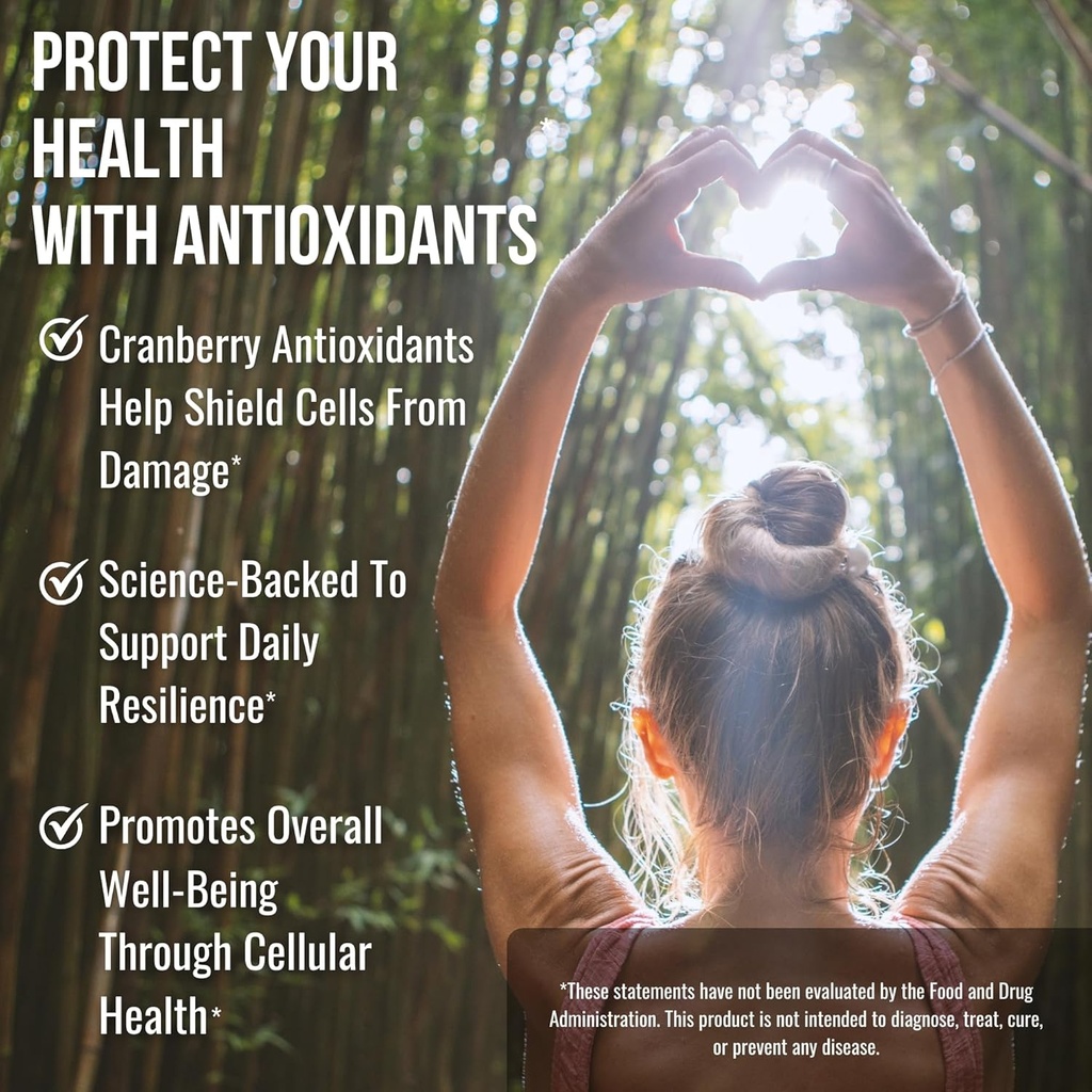 Natural D Mannose 1000mg Capsules | Antioxidant-Rich Cranberry Supplement with Hibiscus & Dandelion | 4-in-1 DMannose Pills for Urinary Tract Health for Women | Clear UTI Support | 30-Day Supply 6