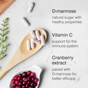 D-Mannose 1000mg Capsules - D Mannose with Cranberry Extract and Vitamin C - 60 Capsules 500mg High Strength - Urinary Tract Health for Women & Men - Vegan & Non-GMO - Fast-Acting Natural UTI Support 5