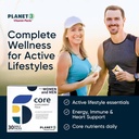 Planet 3 Vitamin Packs, Daily Vitamins for Both Men & Women, Energy, Immune & Heart Support | Multivitamin, Vitamin D, Omega 3, Probiotics, Biotin, B12 & More | Core Supplements | 90 Daily Packs 4