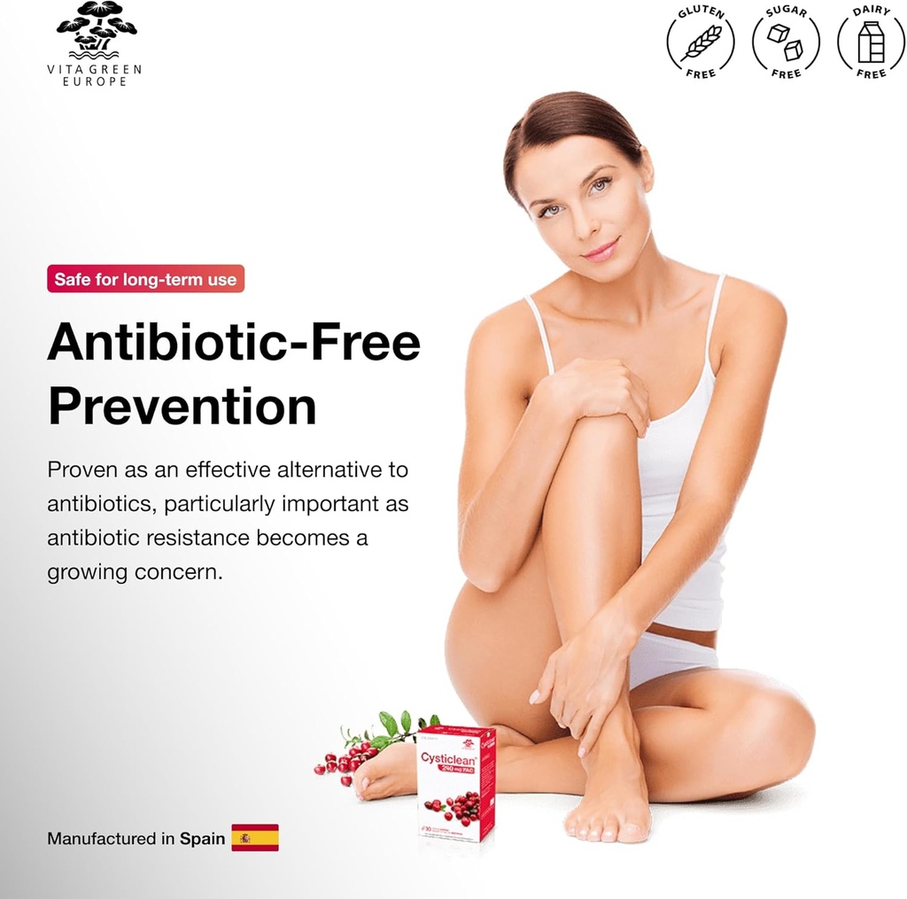 Cranberry PAC Supplement – 240 mg PAC, Sugar-Free – Urinary Tract Infection Support – Most Effective Cranberry Pills for Cystitis & Interstitial Cystitis Relief 3