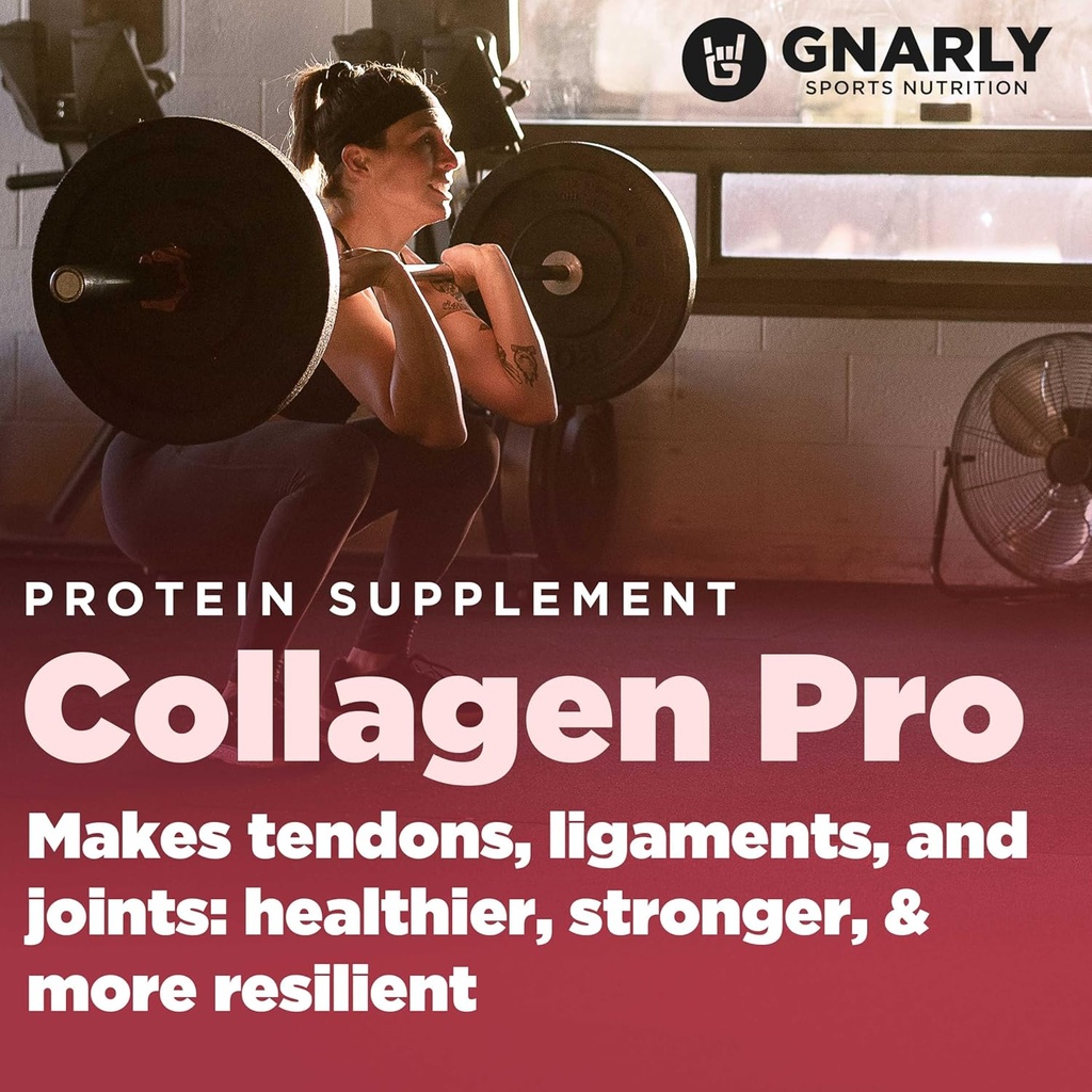 Gnarly Nutrition Collagen Peptides – Gnarly Collagen Pro with Vitamin C, Zinc & Copper – NSF Sport Certified, Protein Synthesis Vitamin Powder – Unflavored, 16.05 oz (30 Servings) 5
