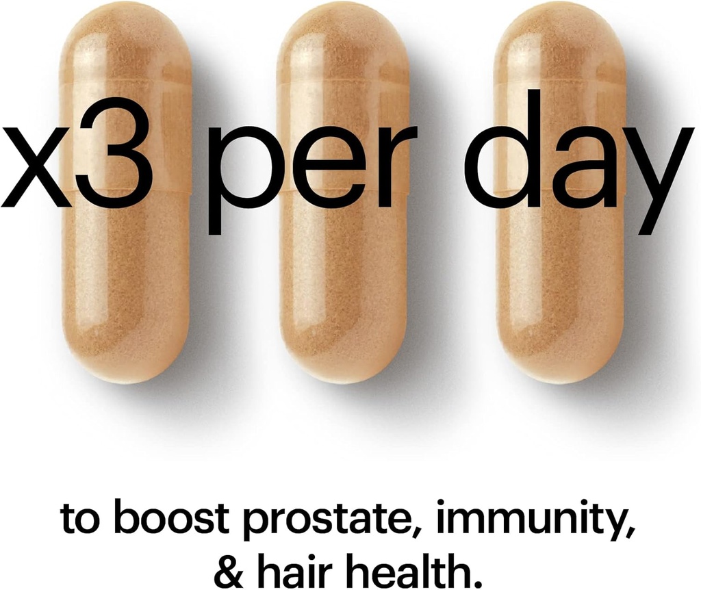 Wellthy His Daily Natural Multivitamin for Men, Premium Prostate Support Supplement, Support Hair Growth (30 Day) 6