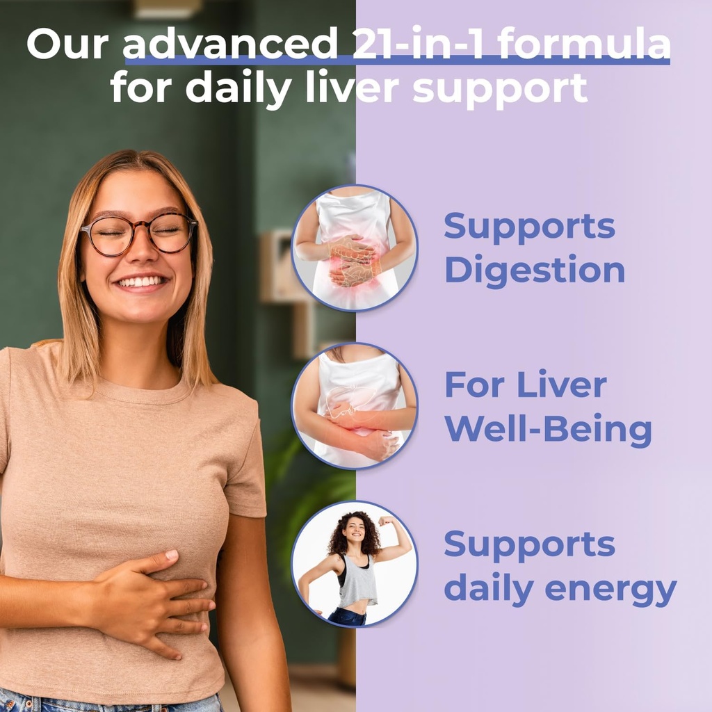 Avenir Nutrition Liver Shield & Cleanse | Herbal Liver Cleanse Detox & Repair Supplement | Milk Thistle & Artichoke Extract Supplements | Fatty Liver & Health Support | 120 Capsules for Men and Women 3