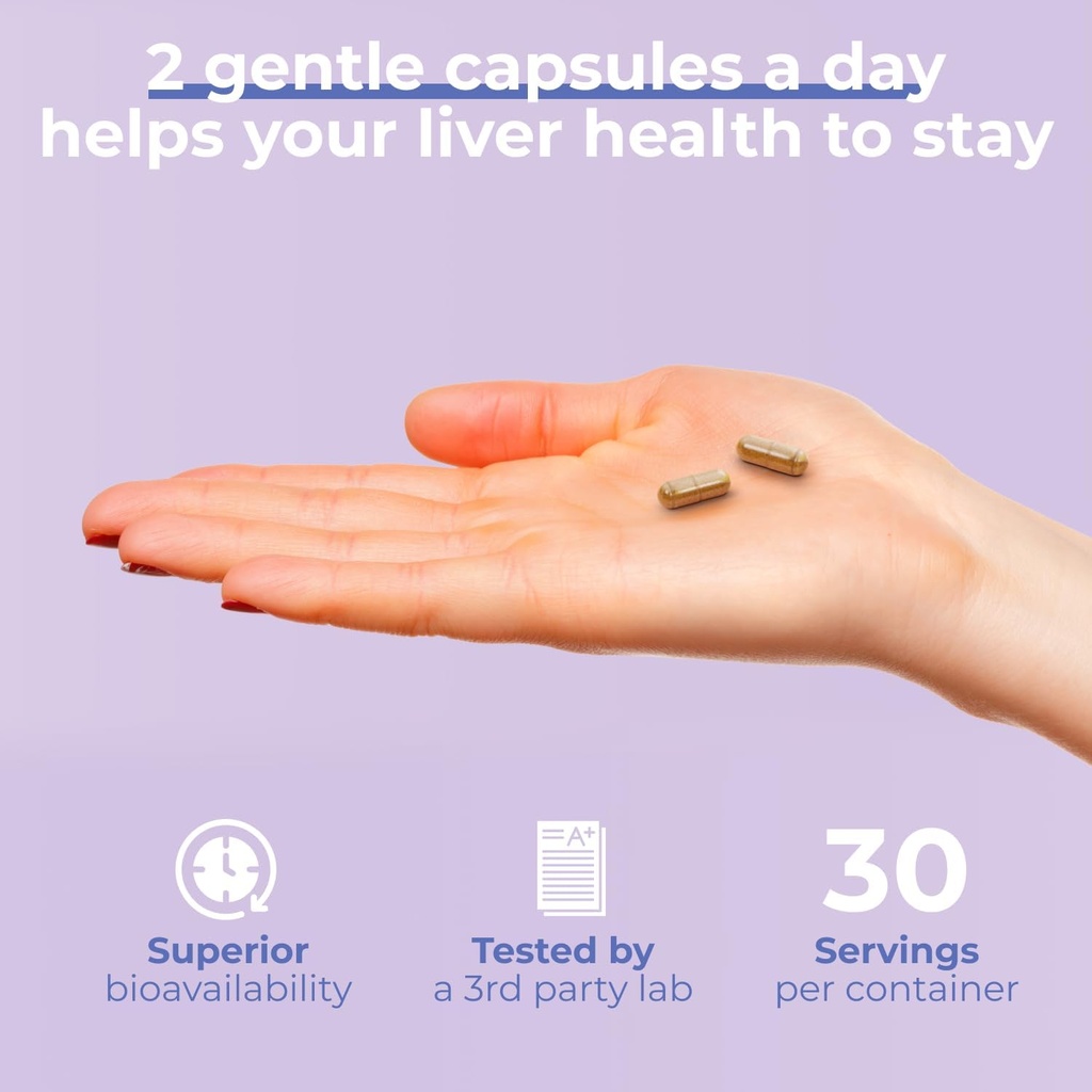 Avenir Nutrition Liver Shield & Cleanse | Herbal Liver Cleanse Detox & Repair Supplement | Milk Thistle & Artichoke Extract Supplements | Fatty Liver & Health Support | 120 Capsules for Men and Women 6