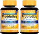 NewRhythm Probiotics 50 Billion CFU 20 Strains, 120 Veggie Capsules, Targeted Release Technology, Stomach Acid Resistant, No Need for Refrigeration, Non-GMO, Gluten Free 2