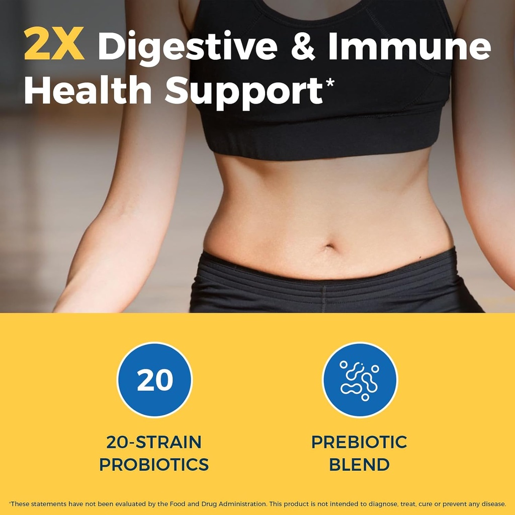 NewRhythm Probiotics 50 Billion CFU 20 Strains, 120 Veggie Capsules, Targeted Release Technology, Stomach Acid Resistant, No Need for Refrigeration, Non-GMO, Gluten Free 5