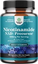 Vitamin B3 Niacinamide 500mg Capsules - Mitochondrial Energy and Potent Skin Supplement - AKA Vitamin B3 Niacin 500mg Flush Free and Nicotinamide 500mg - Flush Free Niacin Supplement - 180 Count 2