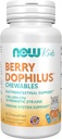 NOW Foods Supplements, BerryDophilus™ with 2 Billion, 10 Probiotic Strains, Xylitol Sweetened, Strain Verified, 60 Chewables, packaging may vary 2