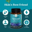 Vitamin B3 Niacinamide 500mg Capsules - Mitochondrial Energy and Potent Skin Supplement - AKA Vitamin B3 Niacin 500mg Flush Free and Nicotinamide 500mg - Flush Free Niacin Supplement - 180 Count 5