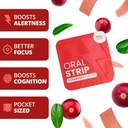 Natural Energy Strips – Cranberry Green Tea Caffeine with L-Theanine & Vitamin B12 – Fast Dissolving Oral Strips for Focus, Endurance & Energy – Vegan, Sugar-Free, 30 Count 6