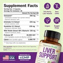 Vegan Liver Cleanse Detox & Repair – Dandelion Root Supplement with Milk Thistle & Artichoke Extract for Enzyme Support, Energy & Healthy Digestion – Herbal Liver Support Supplement. 90 Capsules, 40+ 3