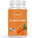Sea Buckthorn Capsules 1000mg | Organic Herbal Supplement | Natural Source of Omega 3, Omega 6, Omega 7 and Omega 9 | 60 Capsules 2