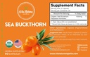 Sea Buckthorn Capsules 1000mg | Organic Herbal Supplement | Natural Source of Omega 3, Omega 6, Omega 7 and Omega 9 | 60 Capsules 3