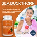 Sea Buckthorn Capsules 1000mg | Organic Herbal Supplement | Natural Source of Omega 3, Omega 6, Omega 7 and Omega 9 | 60 Capsules 5