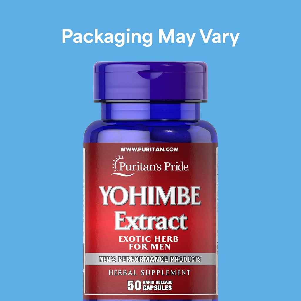 Puritan's Pride Yohimbe Exotic Herb for Men 250 mg (1000mg Equivalent), Dietary Supplement, 50 Rapid Release Capsules 3
