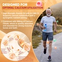 Vitamin D3 K2 Filled Gummies 5000IU / 10,000 IU with 500mg Calcium + K2(MK-7) 200mcg, Magnesium, Vitamin C & Zinc, Extra Strength - Ultimate Absorbency for Bones Muscles Teeth, Vegan -- Pack of 2 5