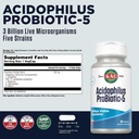 KAL Acidophilus Tablets, Probiotic-5 Capsules, 3 Bil, 60 Count 3