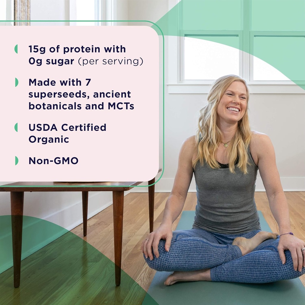 Ancient Nutrition Organic Plant Protein +, Vegan Plant Based Protein Powder, Vanilla, Formulated by Dr. Josh Axe, Dairy-Free, Gluten-Free, Non-GMO, No Sugar Added, Paleo Friendly Supplement 11.5 oz 5