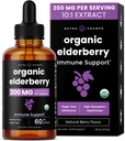 NutraChamps Black Elderberry Syrup, Potent 2000mg 10:1 Extract Sambucus Elderberry Syrup Antioxidant, Drops Berry Flavor, Liquid Elderberry Extract Sugar-Free 2oz, Immune Support 2