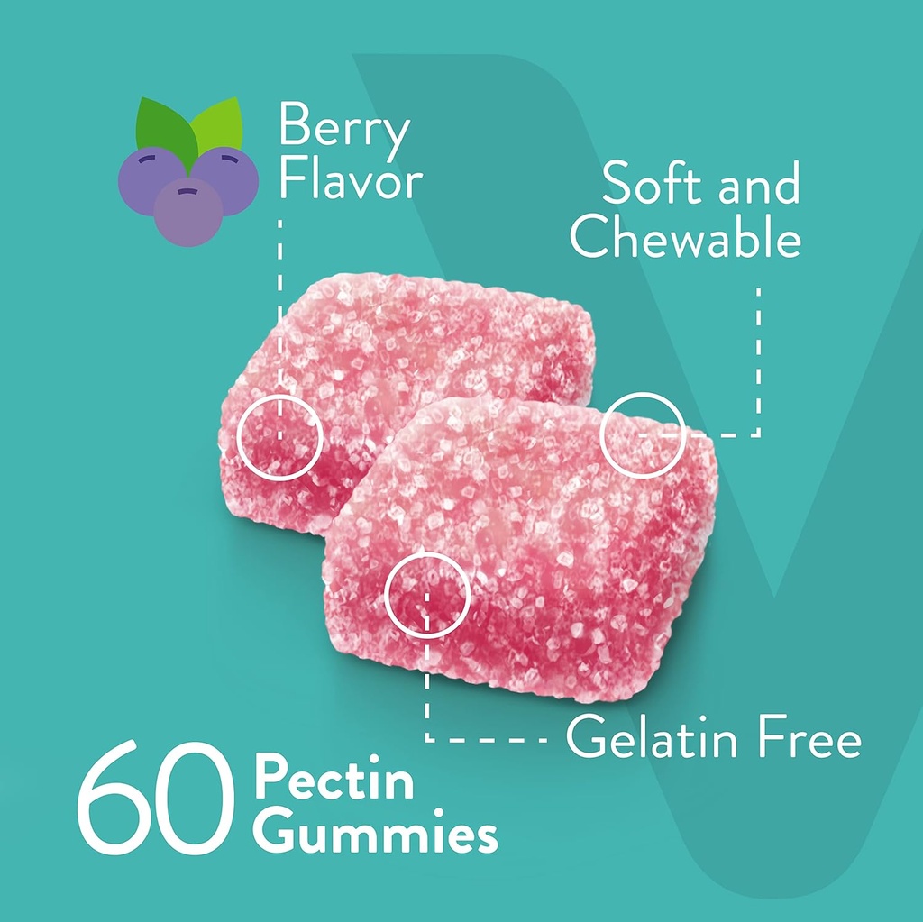 Viteey Probiotic Gummies for Women, Men, & Teens - Maximum Strength 10 Billion Cells - Probiotics for Digestive Health, Immune Support - Vegetarian, Gelatin Free, GMO Free - Chewable Berry Flavored 4