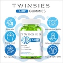 5-HTP Supplement 200mg Calm Gummies for Sleep Mood & Brain Health Support – L-Tryptophan 60 Green Apple Sleep Gummies for Adults – Gluten-Free & Non-GMO 3