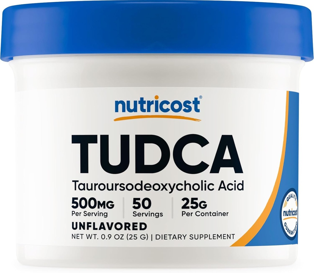 Nutricost Tudca Powder 25 Grams (Tauroursodeoxycholic Acid) - Gluten Free, Non-GMO 2