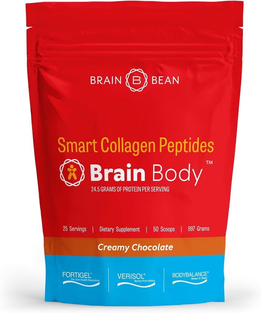 Brain Body Collagen Peptides Powder - Vital Protein & Collagen Supplement for Women & Men - Hydrolyzed Type I & III for Hair, Skin, Nails & Joint Health - 30 Servings - Unflavored - 678g 4