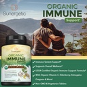 USDA Organic Immune Support Supplement – Organic Immune Health Supplement with Vitamin C, Elderberry, Astragalus, Oregano, Ginger, Moringa & Garlic – Organic Immune System Support - 90 Immune Tablets 5
