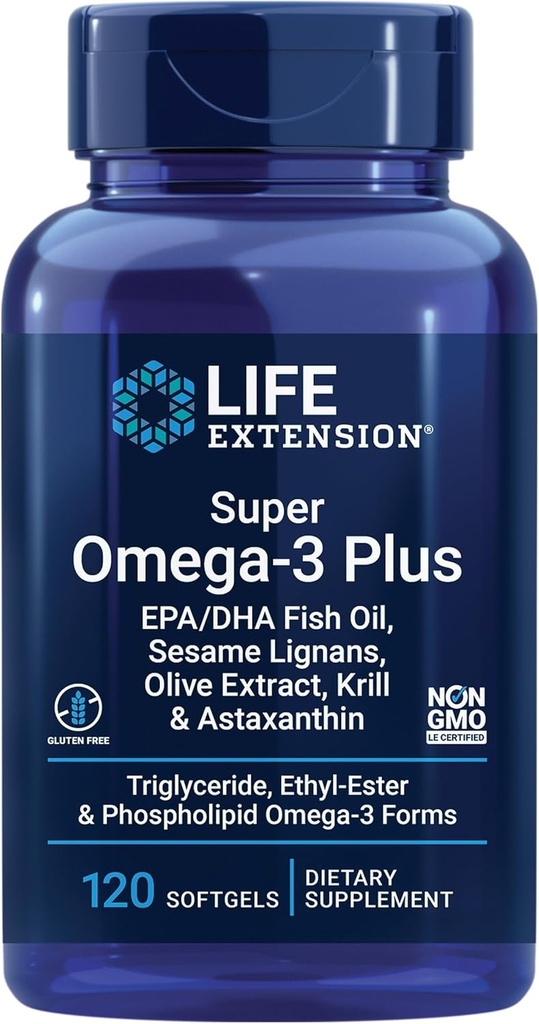 Life Extension Super Omega-3 Plus EPA/DHA Fish Oil, Sesame Lignans & Two-Per-Day High Potency Multi-Vitamin & Mineral Supplement 3