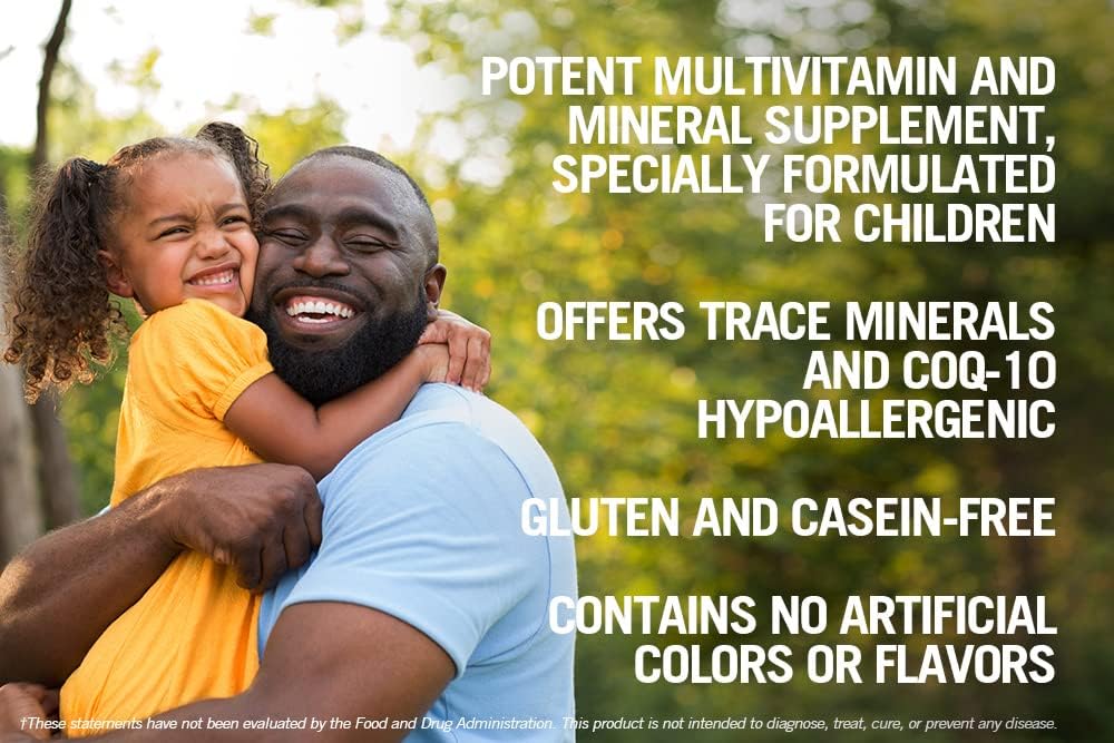Kirkman - Children's Multivitamin & Mineral - 120 Capsules - with 5-MTHF - Potent Broad Spectrum Vitamin/Mineral Supplement - Hypoallergenic 5