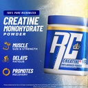 Ronnie Coleman Signature Series Creatine-XS, Creatine Monohydrate Powder, Post Workout Recovery for Muscle Building and Strength, Energy Support, Mass Gainer, Unflavored, 120 Servings 4