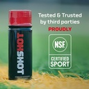 HOTSHOT Sports Shot Muscle Cramp Relief, All Natural Liquid Sports Drink, Scientifically Proven, for Leg and Night Cramps, Proudly NSF Certified for Sport, (Spicy Mango) (1.7 Fl Oz) (Pack of 6) 6
