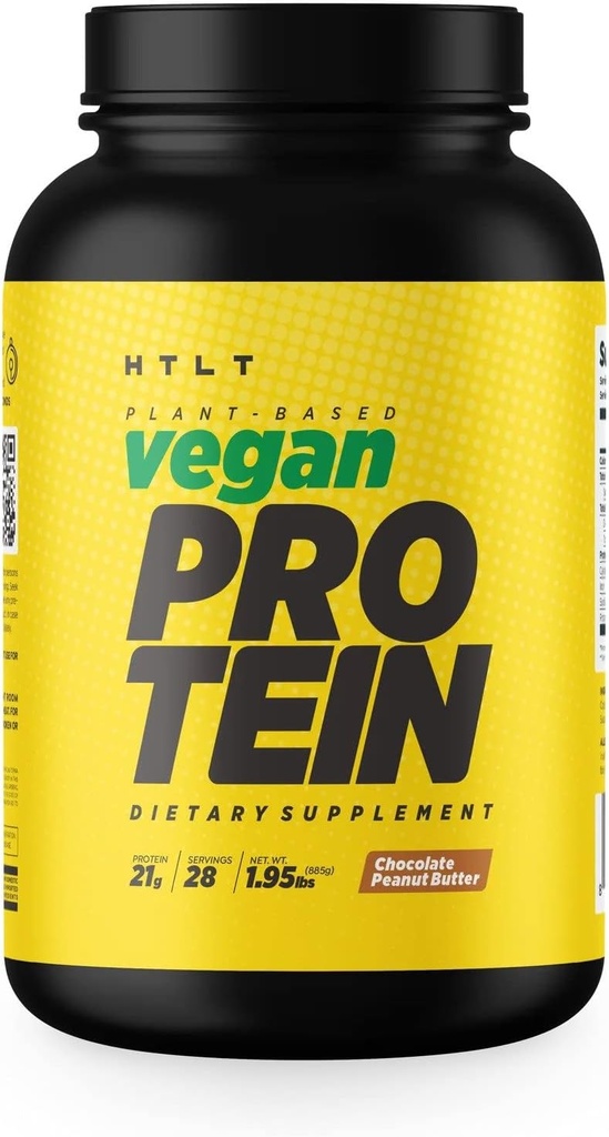 Vegan Protein by HTLT | Plant Based Protein Powder | Pea & Rice Protein Powder Blend | for High-Protein Shakes and Baked Treats, (Chocolate Peanut Butter) 2