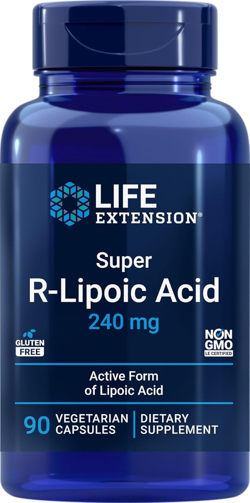 Life Extension Super R Lipoic Acid 240mg, 90 Capsules, Vegetarian 2
