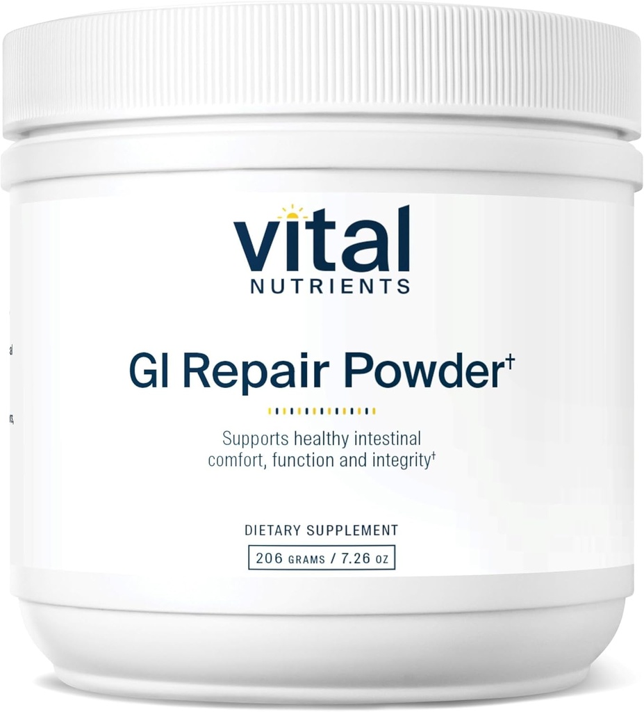Vital Nutrients GI Repair Powder | Leaky Gut Powder with L Glutamine and Zinc | Digestive Enzyme Supplement to Support Gut Health and Digestion | Gluten Free | 40 Servings 2