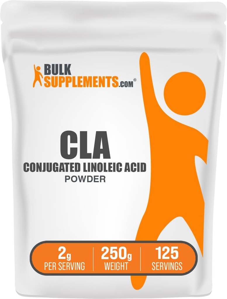 BulkSupplements.com Conjugated Linoleic Acid Powder - CLA Supplement, Nutritional Supplement - Gluten Free, 2g Per Serving, 250g (8.8 oz) (Pack of 1) 2