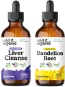 Wild & Organic Liver Cleanse Tincture 4 fl oz & Dandelion Root Tincture 4 fl oz 2