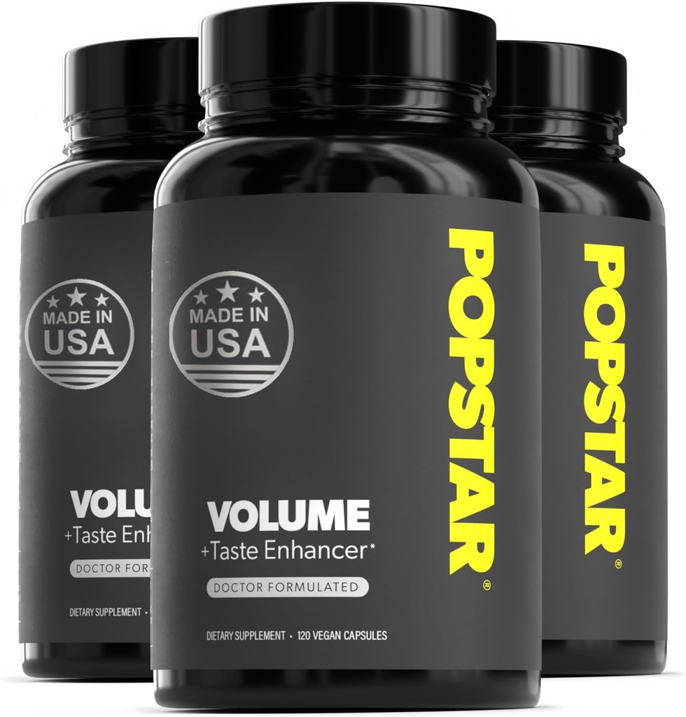 POPSTAR Labs Semen Volume Booster - Men's Semen Health & Fertility Supplement - Doctor Formulated to Increase Load Volume - Made in USA - Non-GMO, Organic, Vegan - 360 Capsules - (3 Month Supply) 2