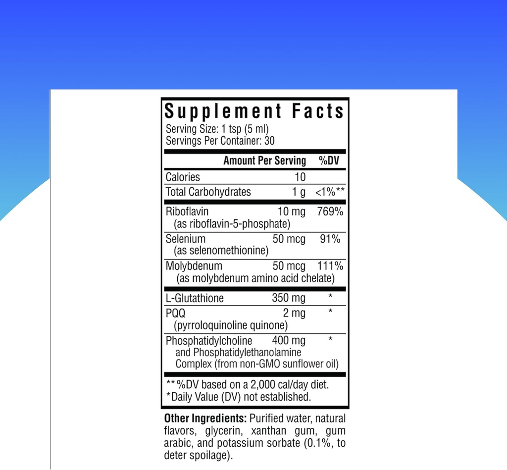 Optimal Liposomal Glutathione Plus, Soy-Free Immune Support, Support The Body's Healthy Response to Free Radicals, Promotes Glutathione Antioxidant Recycling, 5 fl. oz., Seeking Heath, 30 Servings 3
