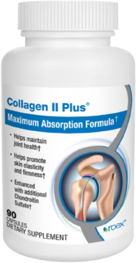 Roex Vitamins | Collagen II Plus | Vegetable Capsules | Organic | Joint Health | Anti-Aging | 90 Count 2