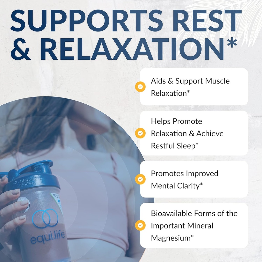 Equilife Full Spectrum Magnesium Supplement, Magnesium Glycinate, Citrate, & Malate, Bioavailable Mineral Blend, Dairy, Soy, & Gluten Free, Vegan, Non GMO, 180 Capsules 5