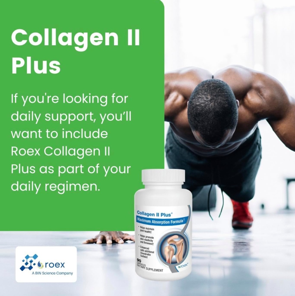 Roex Vitamins | Collagen II Plus | Vegetable Capsules | Organic | Joint Health | Anti-Aging | 90 Count 4
